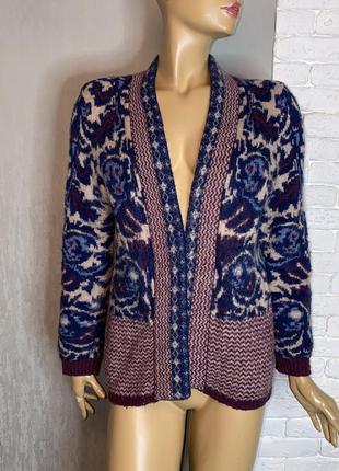 Кофта кардиган с шерстью альпаки marks & spencer, xxl