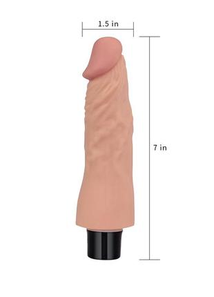 Фаллоимитатор с вибрацией real softee 7" long 3