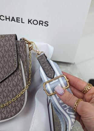 Женская сумка кросс-боди michael kors через плечо майкл корс купить брендовую сумку3 фото