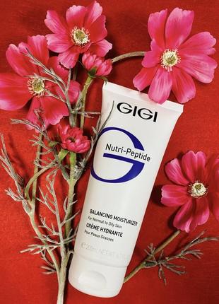 Gigi nutri-peptide moisturizer oily skin. крем з пептидами крем для жирної та комбінованої шкіри. розлив від 20g1 фото