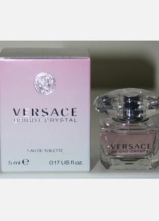 Versace bryght crystal 5 ml edt eau de toilette мініатюра з набору