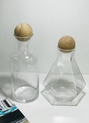 Скляний декантер пляшка "куля" 1500