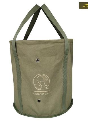 Відро складне брезентове для грибів acropolis вг-1