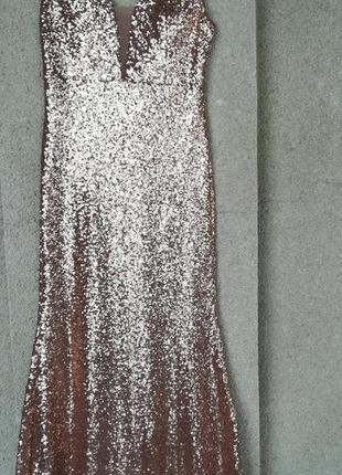 Вечернее роскошное платье пайетка сетка  сукня плаття в пайєтки10 фото