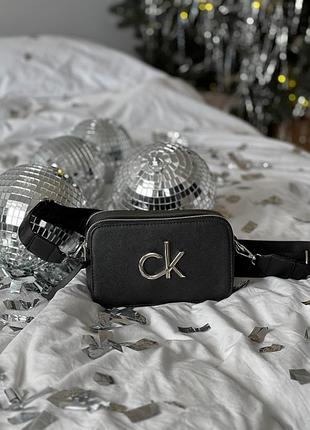 Женская сумка calvin klein кросс-боди черная через плечо кельвин клейн на подарок купить