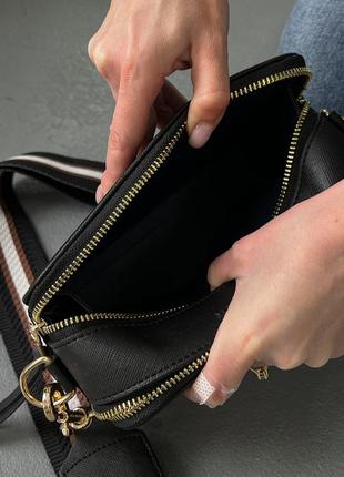 Женская сумка кроссбоди через плечо черный marc jacobs6 фото