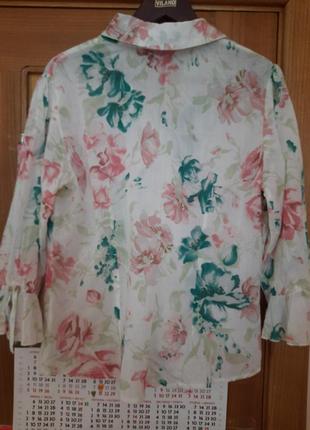 Отличная  летняя блуза из батиста. указан размер 145 фото