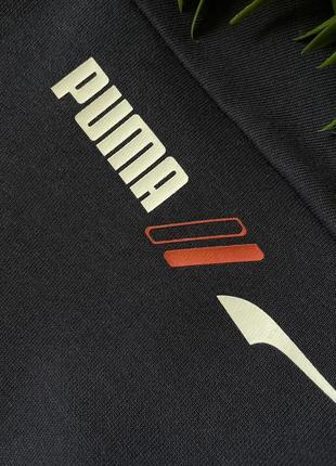 Мужской темный синий новый плотный лонгслив кофта свитшот puma оригинальный размер s/m6 фото