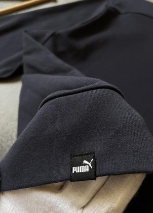 Мужской темный синий новый плотный лонгслив кофта свитшот puma оригинальный размер s/m9 фото