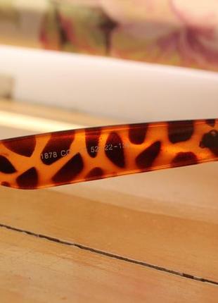 Солнцезащитные очки леопард стильный дизайн ray ban wayfarer brown-leopard италия8 фото