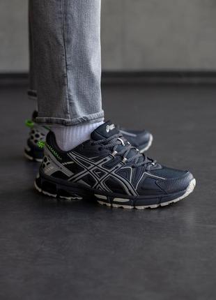Крутые мужские кроссовки asics gel-kahana 8 graphite тёмно-серые3 фото