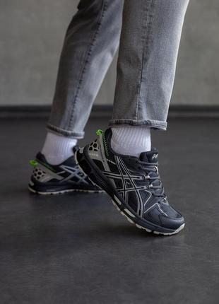 Крутые мужские кроссовки asics gel-kahana 8 graphite тёмно-серые4 фото