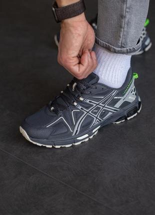 Крутые мужские кроссовки asics gel-kahana 8 graphite тёмно-серые5 фото