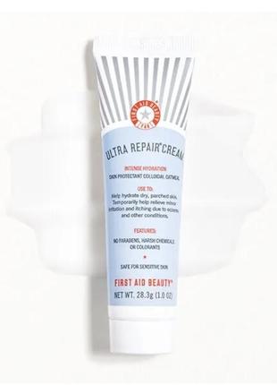 Увлажняющий крем для раздраженной кожи first aid beauty ultra intense repair cream hydration