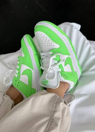 Кросівки nike sb dunk low « acid green »1 фото