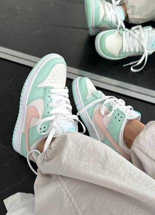 Кросівки nike sb dunk low « mint / pink »