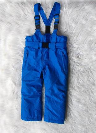 Теплые термо зимние горнолыжные влагостойкие штаны брюки полукомбинезон комбинезон mckinley sucre iv1 фото