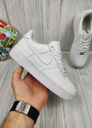 Nike air force 1 low white2 фото