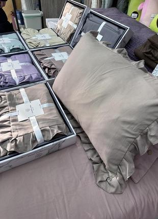 Подарочная постель фланель с отделкой. евро размер, наволочки 50-70см6 фото