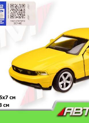 Машина металева модель автопром 1:43 ford mustang gt, 4301