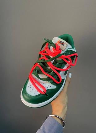 Кроссовки
nike sb dunk off white pine green5 фото