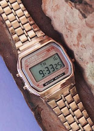 Часы casio | кассио золотые, розовые, серые5 фото