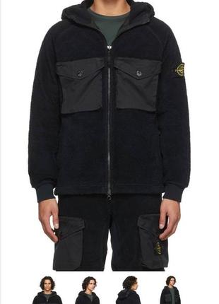 Мужская шерпа куртка стон айленд черная &lt;unk&gt; ветровки кофты от stone island2 фото