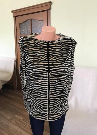 Меховая жилетка цигейка