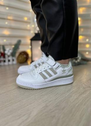 Кроссовки кроссовки адедас форум adidas forum 84 low white olive