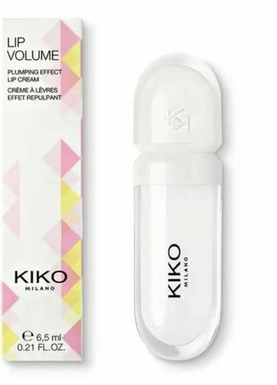 Kiko milano lip volume блеск для губ максимайзер кико милано увлажняющий помада для увеличения губ пуш ап 3d прозрачный розовый тинт3 фото