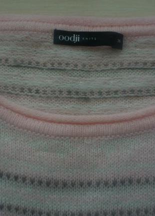 Светр, джемпер кофта oodji knits, 36 р. (s/m) ніжно рожевий не zara mango h&m2 фото