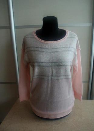 Светр, джемпер кофта oodji knits, 36 р. (s/m) ніжно рожевий не zara mango h&m1 фото