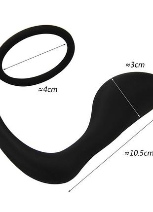 2 в 1. эррекционное кольцо + массажер простаты