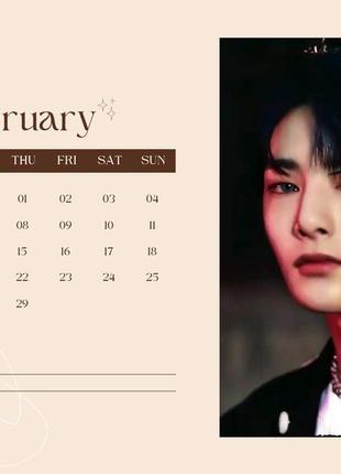 Настенный перекидной календарь 2025 стрей кидс stray kids а4