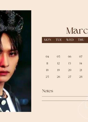 Настенный перекидной календарь 2025 стрей кидс stray kids а4