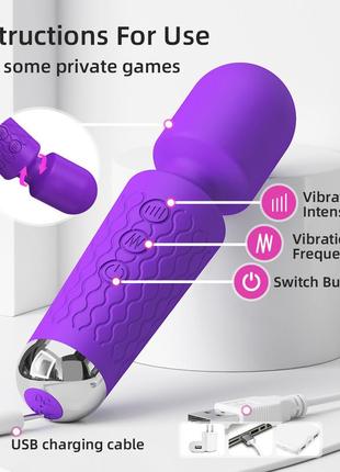 Вибратор magic wand usb power mini 3