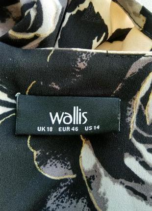 Красивая блуза в крупный цветочный принт, спинка на змейке р. 48-eu/3xl , от wallis7 фото