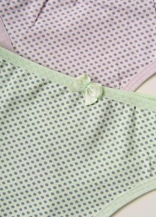Набор женские цветные стринги - в стильный горошек - от 5шт размер m6 фото