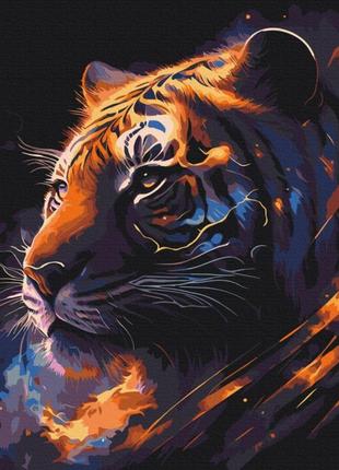 Картина за номерами тигр зодіак brushme 40х50 см, bs536911 фото