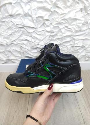 Жіночі шкіряні кросівки reebok classics чорні розмір 38