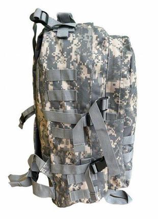Армейский вместительный рюкзак assault tactics - серый пиксель ammunation6 фото