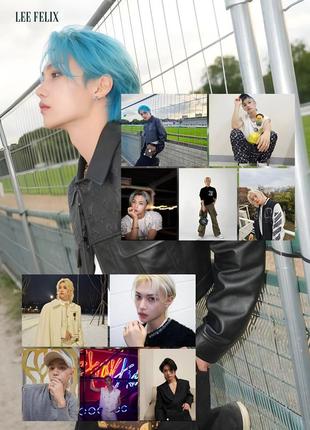 Настенный перекидной календарь 2025 феликс стрей кидс lee felix stray kids а4