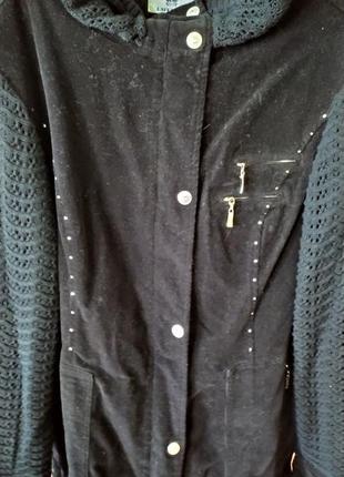 Куртка- ветровка из микровельвета  50-52 размер