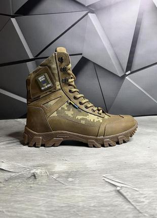 Берці тактичні зимові польові військові армійські черевики для військових зсу зсу мех 40 (26см) gl-555 фото