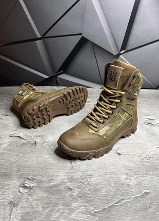 Берцы тактические зимние полевые военные армейские ботинки для военных зсу всу хутро 40 (26см) ku-228 фото