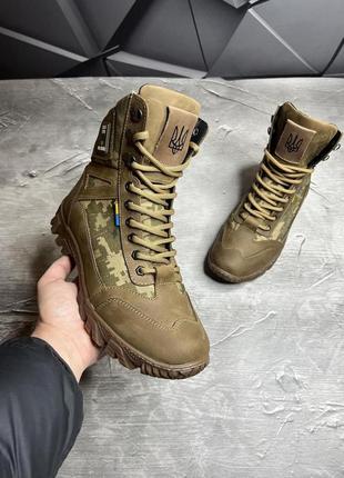 Берцы тактические зимние полевые военные армейские ботинки для военных зсу всу хутро 40 (26см) ku-227 фото