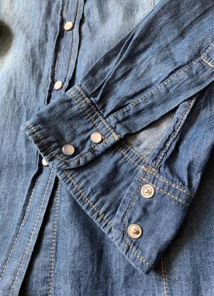 Сорочка джинсова8 фото