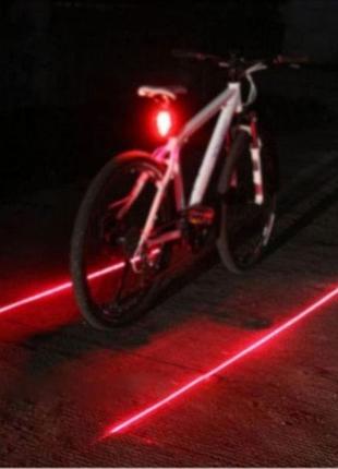 Фонарь задний jy-2la, 5 led аккумулятор. лазер, usb (jy-2la)