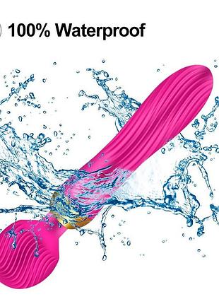 Жіночий вібратор-мікрофон для сексу – 18 частот, магнітна зарядка рожевий