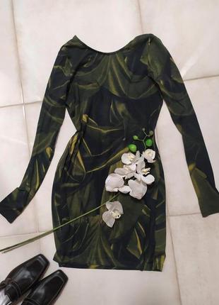 Органический коттон💮💮💮 платье с рукавом хаки &amp; other stories 👍👍👍cos